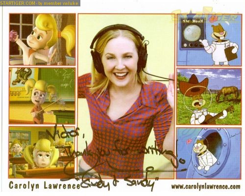 Jimmy Timmy Power Houronline on Carolyn Lawrence Autograph Collection Entry At Startiger